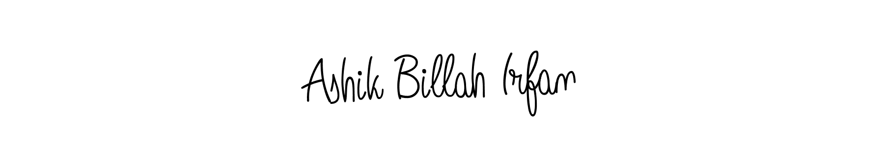 if you are searching for the best signature style for your name Ashik Billah Irfan. so please give up your signature search. here we have designed multiple signature styles  using Angelique-Rose-font-FFP. Ashik Billah Irfan signature style 5 images and pictures png