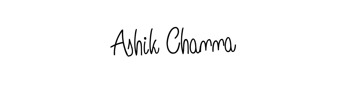 You should practise on your own different ways (Angelique-Rose-font-FFP) to write your name (Ashik Channa) in signature. don't let someone else do it for you. Ashik Channa signature style 5 images and pictures png