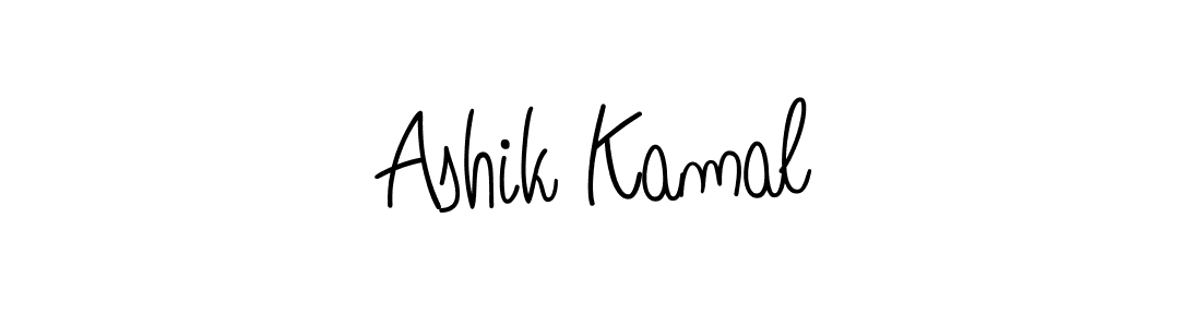You should practise on your own different ways (Angelique-Rose-font-FFP) to write your name (Ashik Kamal) in signature. don't let someone else do it for you. Ashik Kamal signature style 5 images and pictures png
