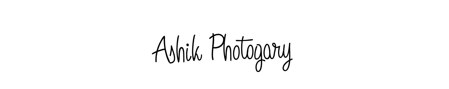 Make a beautiful signature design for name Ashik Photogary. With this signature (Angelique-Rose-font-FFP) style, you can create a handwritten signature for free. Ashik Photogary signature style 5 images and pictures png