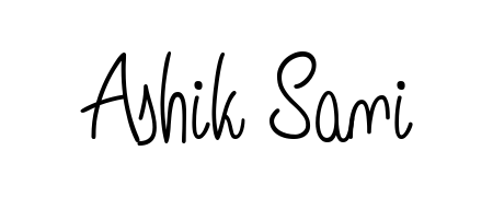 Create a beautiful signature design for name Ashik Sani. With this signature (Angelique-Rose-font-FFP) fonts, you can make a handwritten signature for free. Ashik Sani signature style 5 images and pictures png