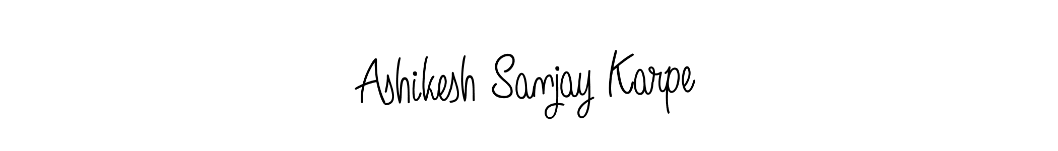 Check out images of Autograph of Ashikesh Sanjay Karpe name. Actor Ashikesh Sanjay Karpe Signature Style. Angelique-Rose-font-FFP is a professional sign style online. Ashikesh Sanjay Karpe signature style 5 images and pictures png