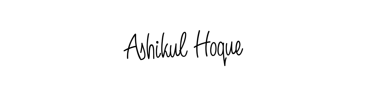 You should practise on your own different ways (Angelique-Rose-font-FFP) to write your name (Ashikul Hoque) in signature. don't let someone else do it for you. Ashikul Hoque signature style 5 images and pictures png