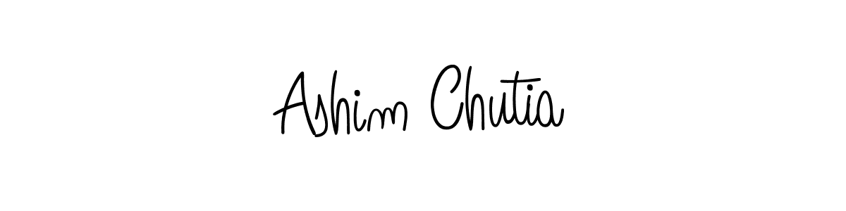 You should practise on your own different ways (Angelique-Rose-font-FFP) to write your name (Ashim Chutia) in signature. don't let someone else do it for you. Ashim Chutia signature style 5 images and pictures png