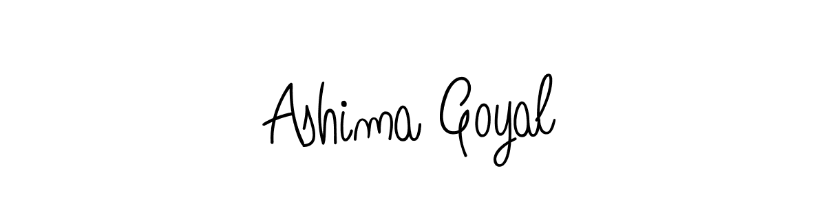 Create a beautiful signature design for name Ashima Goyal. With this signature (Angelique-Rose-font-FFP) fonts, you can make a handwritten signature for free. Ashima Goyal signature style 5 images and pictures png