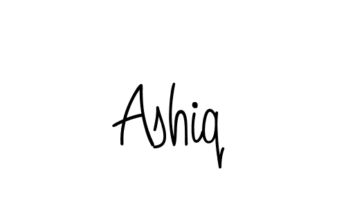 You should practise on your own different ways (Angelique-Rose-font-FFP) to write your name (Ashiq) in signature. don't let someone else do it for you. Ashiq signature style 5 images and pictures png