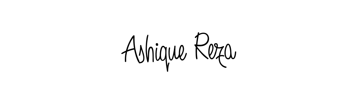 How to make Ashique Reza name signature. Use Angelique-Rose-font-FFP style for creating short signs online. This is the latest handwritten sign. Ashique Reza signature style 5 images and pictures png