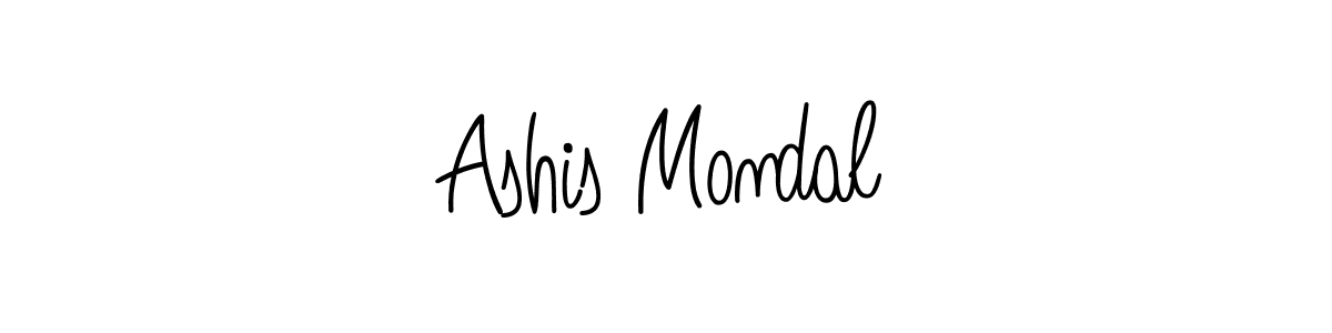 How to make Ashis Mondal signature? Angelique-Rose-font-FFP is a professional autograph style. Create handwritten signature for Ashis Mondal name. Ashis Mondal signature style 5 images and pictures png