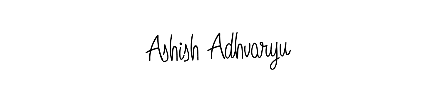 How to Draw Ashish Adhvaryu signature style? Angelique-Rose-font-FFP is a latest design signature styles for name Ashish Adhvaryu. Ashish Adhvaryu signature style 5 images and pictures png