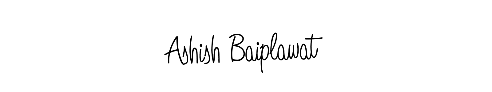 Make a beautiful signature design for name Ashish Baiplawat. With this signature (Angelique-Rose-font-FFP) style, you can create a handwritten signature for free. Ashish Baiplawat signature style 5 images and pictures png