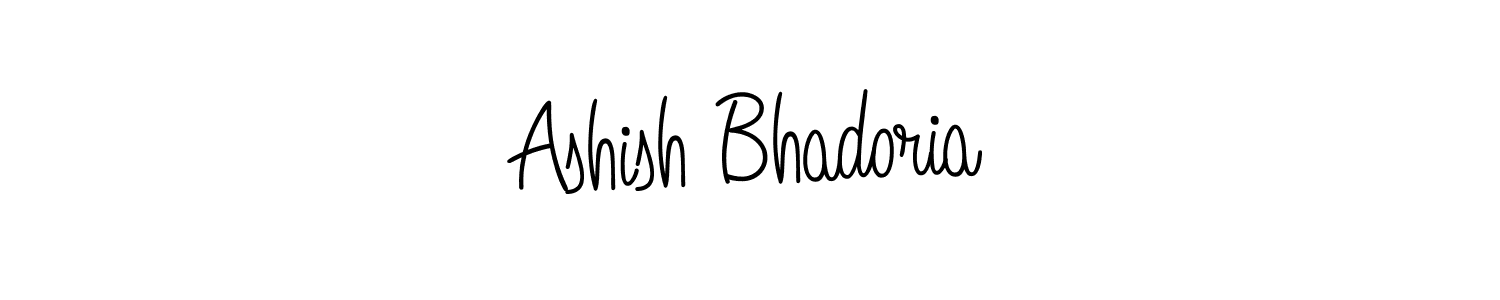 Use a signature maker to create a handwritten signature online. With this signature software, you can design (Angelique-Rose-font-FFP) your own signature for name Ashish Bhadoria. Ashish Bhadoria signature style 5 images and pictures png