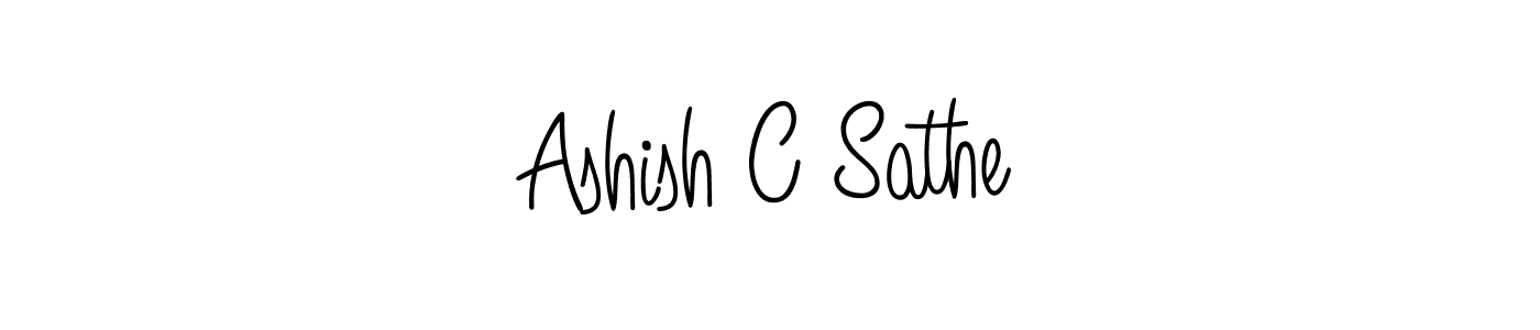 Ashish C Sathe stylish signature style. Best Handwritten Sign (Angelique-Rose-font-FFP) for my name. Handwritten Signature Collection Ideas for my name Ashish C Sathe. Ashish C Sathe signature style 5 images and pictures png