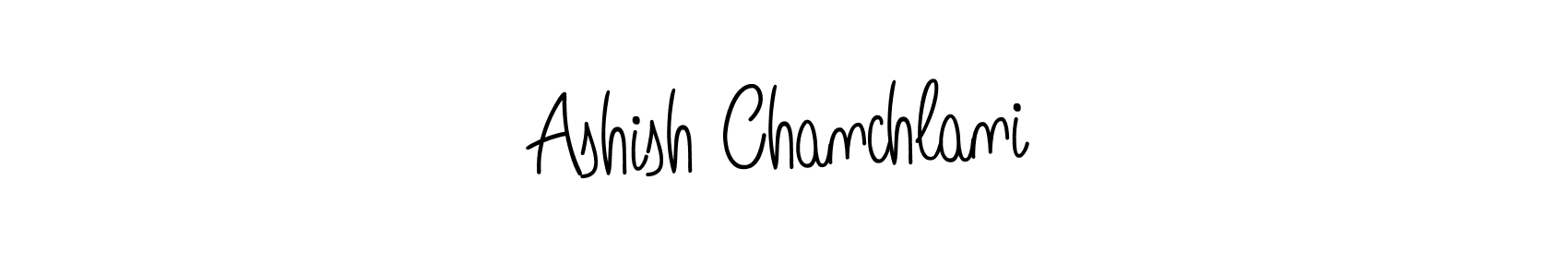 Design your own signature with our free online signature maker. With this signature software, you can create a handwritten (Angelique-Rose-font-FFP) signature for name Ashish Chanchlani. Ashish Chanchlani signature style 5 images and pictures png