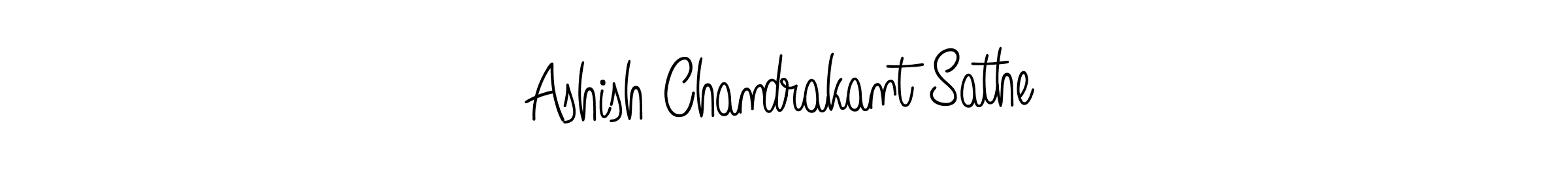 Ashish Chandrakant Sathe stylish signature style. Best Handwritten Sign (Angelique-Rose-font-FFP) for my name. Handwritten Signature Collection Ideas for my name Ashish Chandrakant Sathe. Ashish Chandrakant Sathe signature style 5 images and pictures png