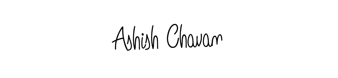 How to make Ashish Chavan name signature. Use Angelique-Rose-font-FFP style for creating short signs online. This is the latest handwritten sign. Ashish Chavan signature style 5 images and pictures png