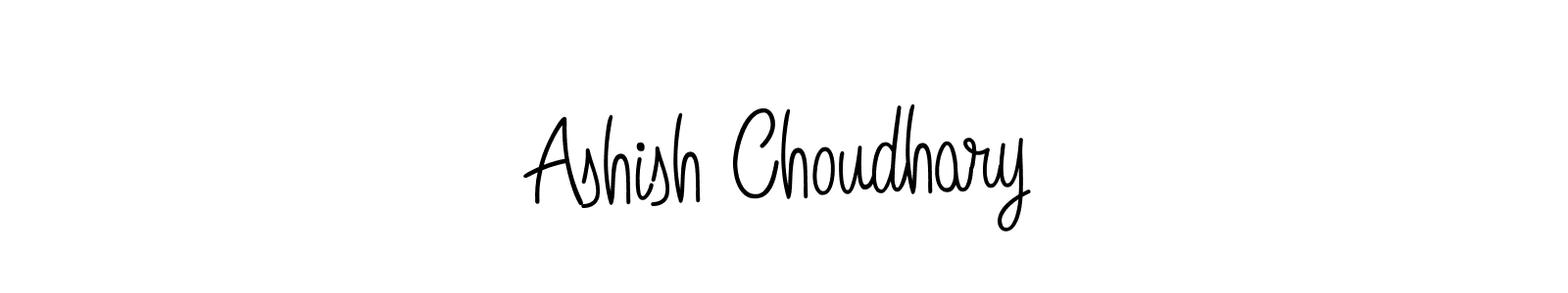 Use a signature maker to create a handwritten signature online. With this signature software, you can design (Angelique-Rose-font-FFP) your own signature for name Ashish Choudhary. Ashish Choudhary signature style 5 images and pictures png