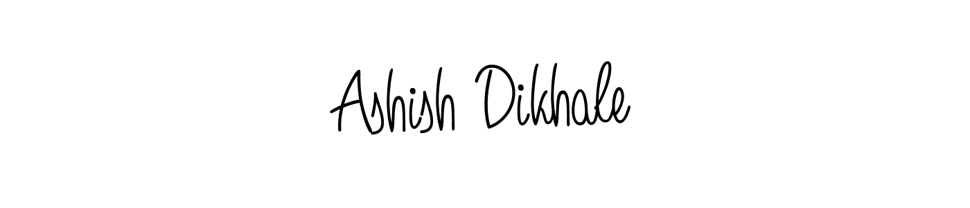 Ashish Dikhale stylish signature style. Best Handwritten Sign (Angelique-Rose-font-FFP) for my name. Handwritten Signature Collection Ideas for my name Ashish Dikhale. Ashish Dikhale signature style 5 images and pictures png