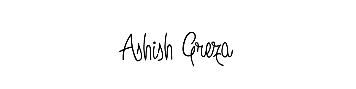 Ashish Greza stylish signature style. Best Handwritten Sign (Angelique-Rose-font-FFP) for my name. Handwritten Signature Collection Ideas for my name Ashish Greza. Ashish Greza signature style 5 images and pictures png