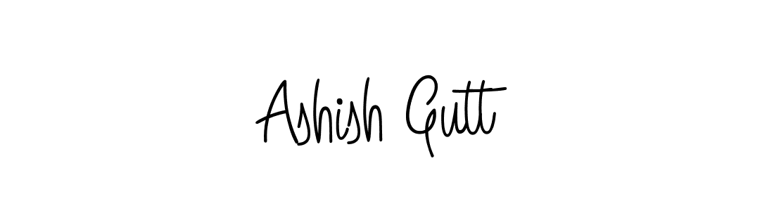 How to make Ashish Gutt signature? Angelique-Rose-font-FFP is a professional autograph style. Create handwritten signature for Ashish Gutt name. Ashish Gutt signature style 5 images and pictures png