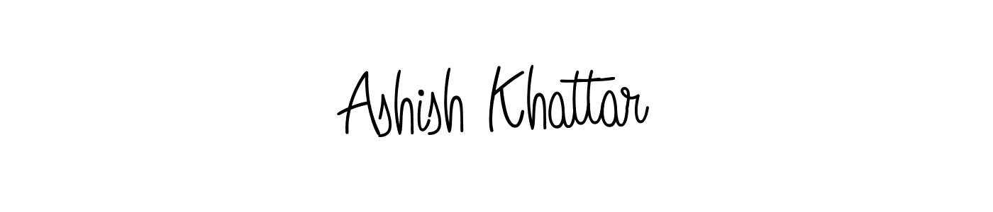 The best way (Angelique-Rose-font-FFP) to make a short signature is to pick only two or three words in your name. The name Ashish Khattar include a total of six letters. For converting this name. Ashish Khattar signature style 5 images and pictures png
