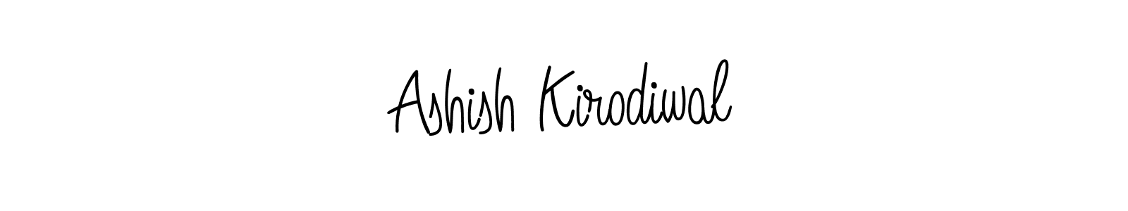 Make a beautiful signature design for name Ashish Kirodiwal. With this signature (Angelique-Rose-font-FFP) style, you can create a handwritten signature for free. Ashish Kirodiwal signature style 5 images and pictures png