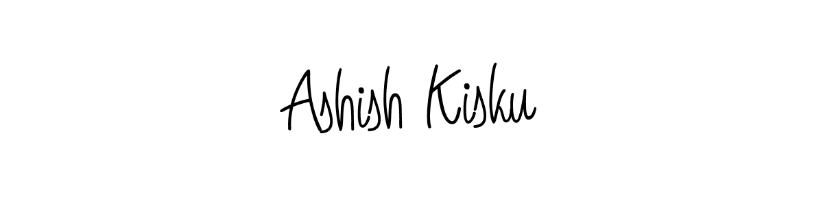 Ashish Kisku stylish signature style. Best Handwritten Sign (Angelique-Rose-font-FFP) for my name. Handwritten Signature Collection Ideas for my name Ashish Kisku. Ashish Kisku signature style 5 images and pictures png