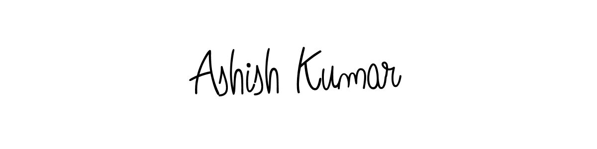 Use a signature maker to create a handwritten signature online. With this signature software, you can design (Angelique-Rose-font-FFP) your own signature for name Ashish Kumar. Ashish Kumar signature style 5 images and pictures png