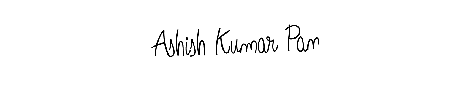 The best way (Angelique-Rose-font-FFP) to make a short signature is to pick only two or three words in your name. The name Ashish Kumar Pan include a total of six letters. For converting this name. Ashish Kumar Pan signature style 5 images and pictures png