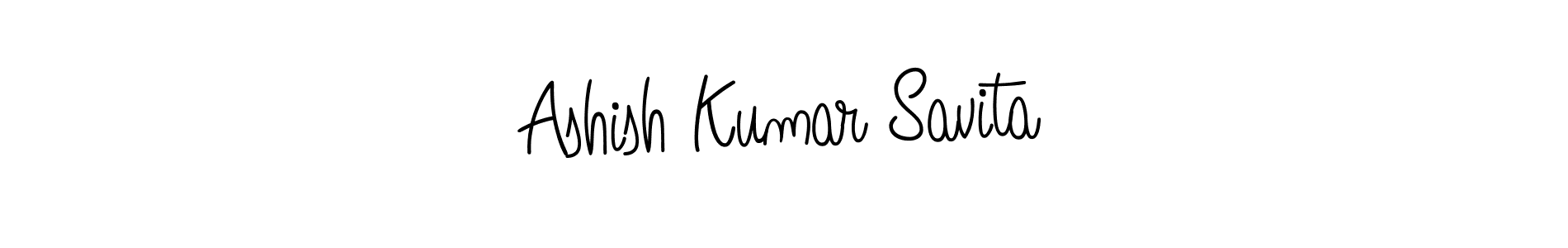 Make a beautiful signature design for name Ashish Kumar Savita. With this signature (Angelique-Rose-font-FFP) style, you can create a handwritten signature for free. Ashish Kumar Savita signature style 5 images and pictures png