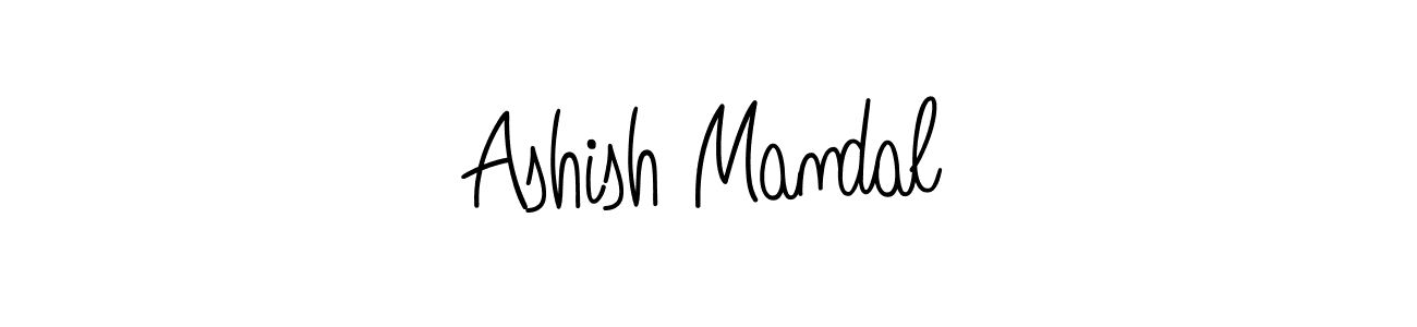 How to Draw Ashish Mandal signature style? Angelique-Rose-font-FFP is a latest design signature styles for name Ashish Mandal. Ashish Mandal signature style 5 images and pictures png