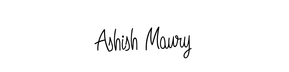 Make a beautiful signature design for name Ashish Maury. With this signature (Angelique-Rose-font-FFP) style, you can create a handwritten signature for free. Ashish Maury signature style 5 images and pictures png