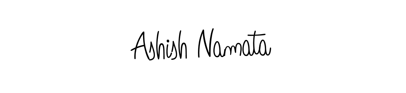 You should practise on your own different ways (Angelique-Rose-font-FFP) to write your name (Ashish Namata) in signature. don't let someone else do it for you. Ashish Namata signature style 5 images and pictures png