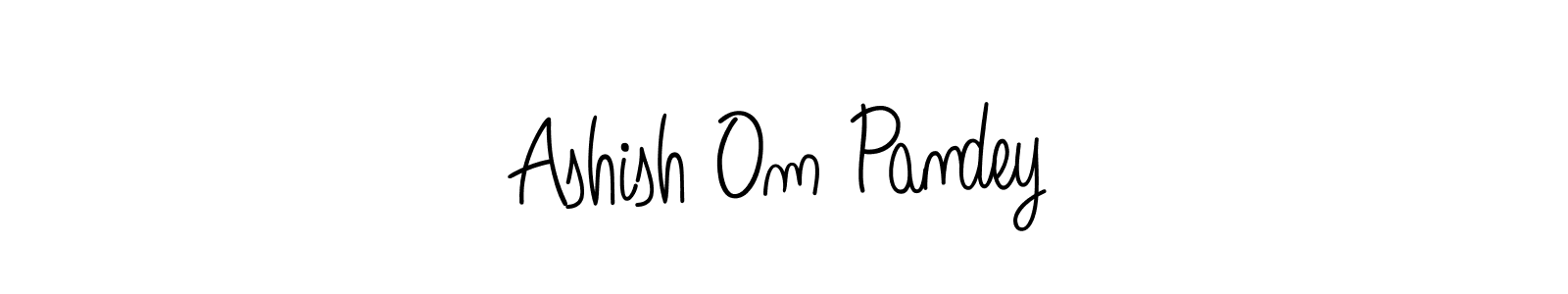 Make a beautiful signature design for name Ashish Om Pandey. With this signature (Angelique-Rose-font-FFP) style, you can create a handwritten signature for free. Ashish Om Pandey signature style 5 images and pictures png