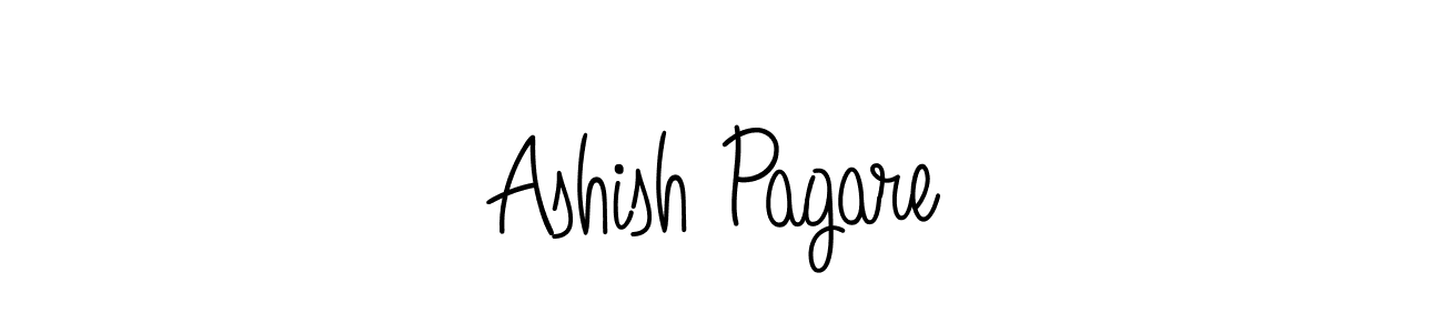 Use a signature maker to create a handwritten signature online. With this signature software, you can design (Angelique-Rose-font-FFP) your own signature for name Ashish Pagare. Ashish Pagare signature style 5 images and pictures png