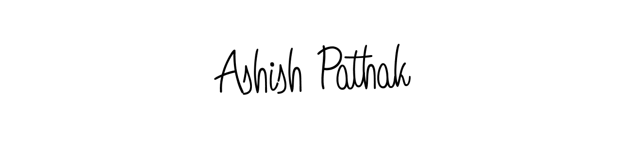 The best way (Angelique-Rose-font-FFP) to make a short signature is to pick only two or three words in your name. The name Ashish Pathak include a total of six letters. For converting this name. Ashish Pathak signature style 5 images and pictures png