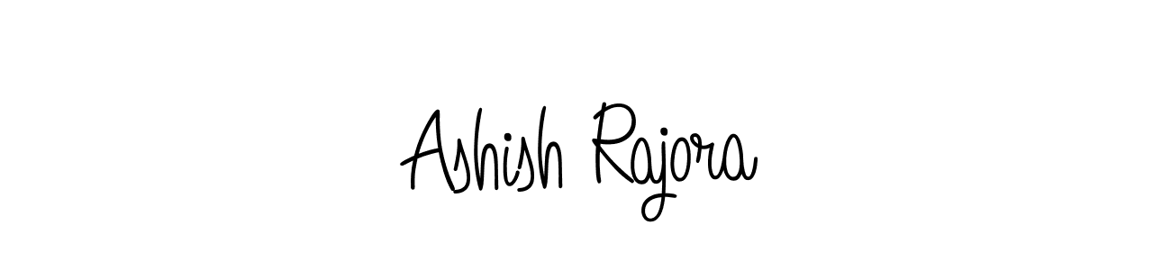 How to make Ashish Rajora name signature. Use Angelique-Rose-font-FFP style for creating short signs online. This is the latest handwritten sign. Ashish Rajora signature style 5 images and pictures png