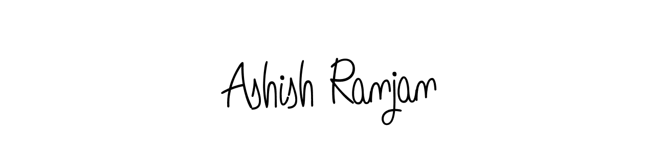 Use a signature maker to create a handwritten signature online. With this signature software, you can design (Angelique-Rose-font-FFP) your own signature for name Ashish Ranjan. Ashish Ranjan signature style 5 images and pictures png