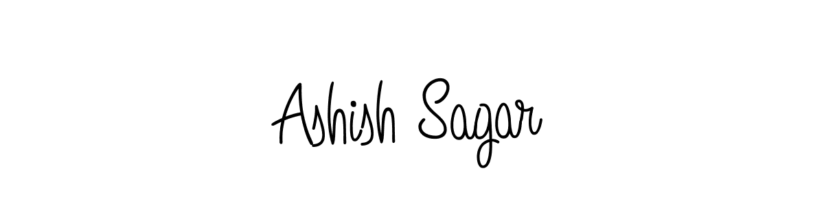 Ashish Sagar stylish signature style. Best Handwritten Sign (Angelique-Rose-font-FFP) for my name. Handwritten Signature Collection Ideas for my name Ashish Sagar. Ashish Sagar signature style 5 images and pictures png