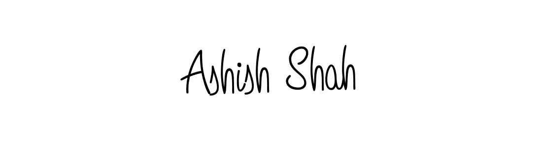 Use a signature maker to create a handwritten signature online. With this signature software, you can design (Angelique-Rose-font-FFP) your own signature for name Ashish Shah. Ashish Shah signature style 5 images and pictures png