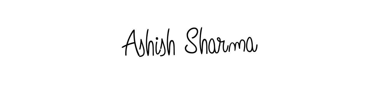 Ashish Sharma stylish signature style. Best Handwritten Sign (Angelique-Rose-font-FFP) for my name. Handwritten Signature Collection Ideas for my name Ashish Sharma. Ashish Sharma signature style 5 images and pictures png