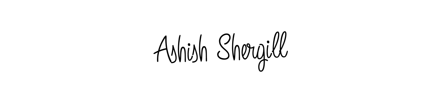 Make a beautiful signature design for name Ashish Shergill. With this signature (Angelique-Rose-font-FFP) style, you can create a handwritten signature for free. Ashish Shergill signature style 5 images and pictures png