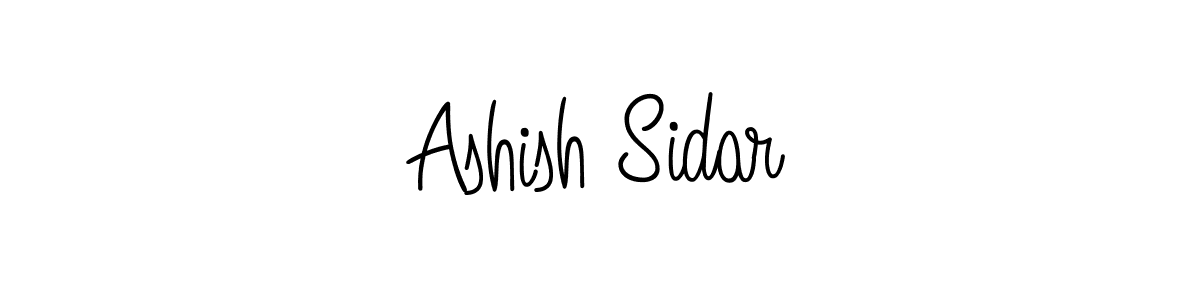 Design your own signature with our free online signature maker. With this signature software, you can create a handwritten (Angelique-Rose-font-FFP) signature for name Ashish Sidar. Ashish Sidar signature style 5 images and pictures png