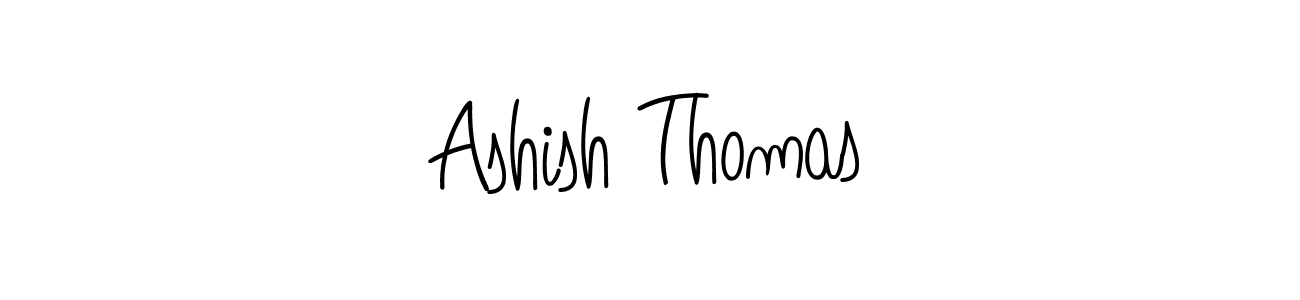 The best way (Angelique-Rose-font-FFP) to make a short signature is to pick only two or three words in your name. The name Ashish Thomas include a total of six letters. For converting this name. Ashish Thomas signature style 5 images and pictures png