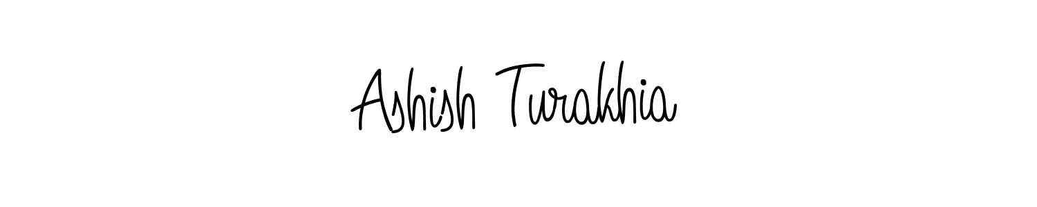 if you are searching for the best signature style for your name Ashish Turakhia. so please give up your signature search. here we have designed multiple signature styles  using Angelique-Rose-font-FFP. Ashish Turakhia signature style 5 images and pictures png