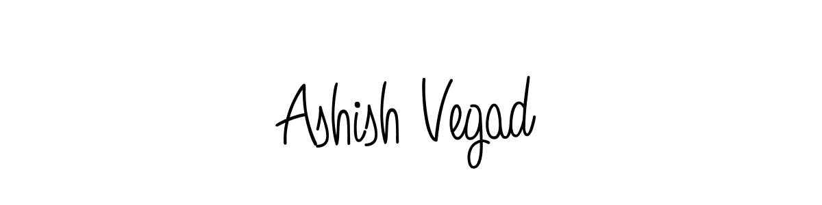 Use a signature maker to create a handwritten signature online. With this signature software, you can design (Angelique-Rose-font-FFP) your own signature for name Ashish Vegad. Ashish Vegad signature style 5 images and pictures png