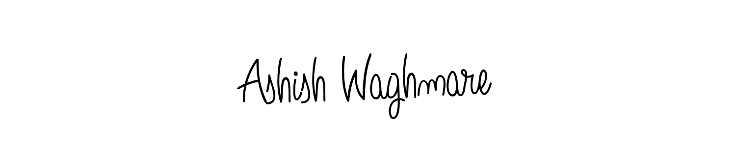 Use a signature maker to create a handwritten signature online. With this signature software, you can design (Angelique-Rose-font-FFP) your own signature for name Ashish Waghmare. Ashish Waghmare signature style 5 images and pictures png