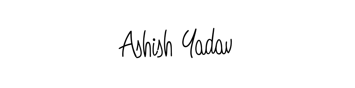 You should practise on your own different ways (Angelique-Rose-font-FFP) to write your name (Ashish Yadav) in signature. don't let someone else do it for you. Ashish Yadav signature style 5 images and pictures png