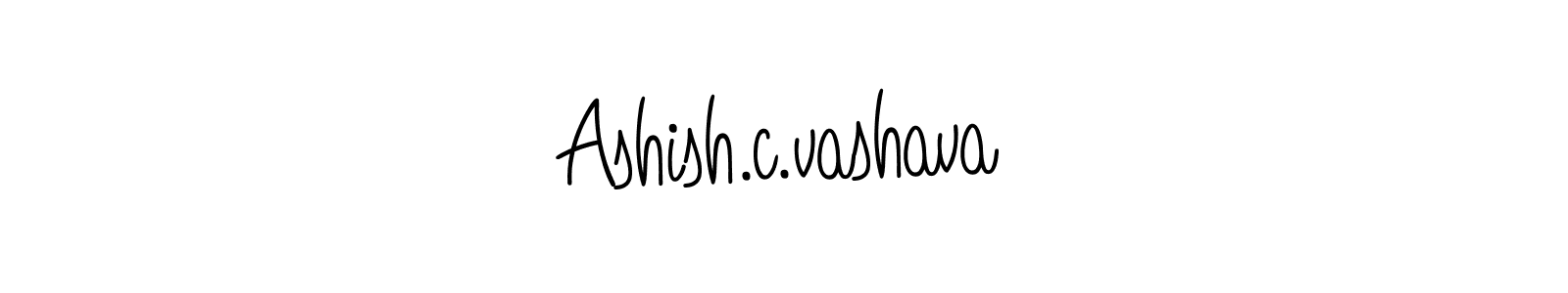 Make a beautiful signature design for name Ashish.c.vashava. With this signature (Angelique-Rose-font-FFP) style, you can create a handwritten signature for free. Ashish.c.vashava signature style 5 images and pictures png