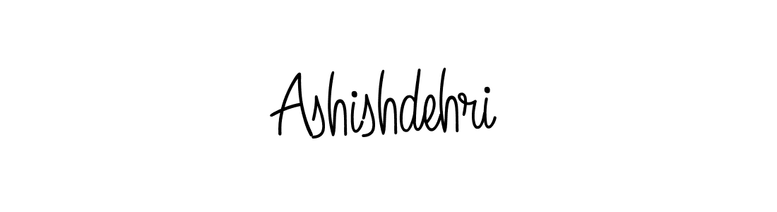 How to make Ashishdehri name signature. Use Angelique-Rose-font-FFP style for creating short signs online. This is the latest handwritten sign. Ashishdehri signature style 5 images and pictures png