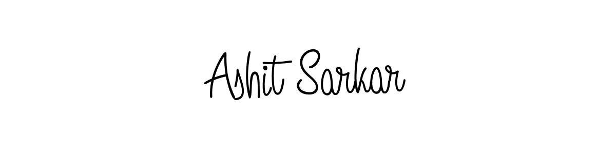 Design your own signature with our free online signature maker. With this signature software, you can create a handwritten (Angelique-Rose-font-FFP) signature for name Ashit Sarkar. Ashit Sarkar signature style 5 images and pictures png